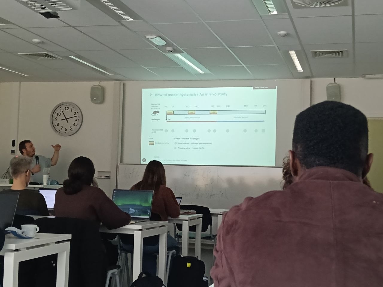 Julien Tap presenting at the HoloGen symposium at KU Leuven